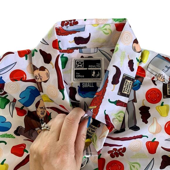 The Office x RSVLTS Kevin Malone’s Famous Chili Button Down Shirt - Picture 2 of 11